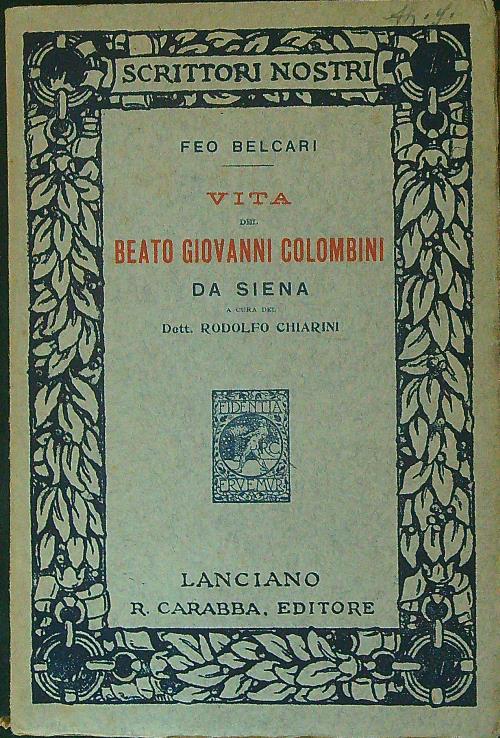 Vita del beato Giovanni Colombini da Siena