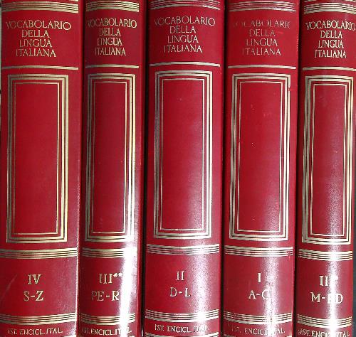 Vocabolario della lingua italiana 5vv