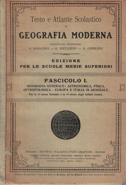 Testo e atlante scolastico di geografia moderna. Edizione per le …