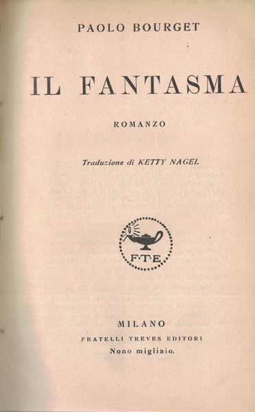 Il Fantasma. Romanzo