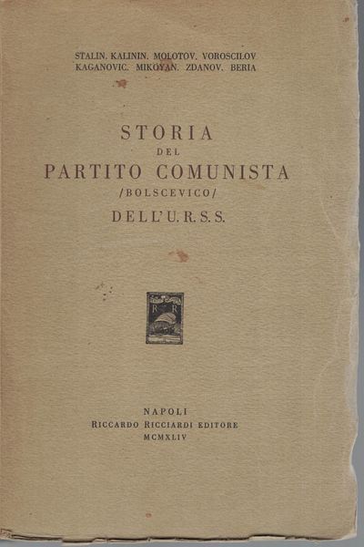 Storia del partito comunista (bolscevico) dell'URSS