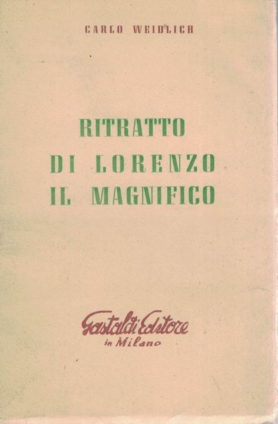 Ritratto di Lorenzo il Magnifico. Premio Gastaldi 1953 per la …