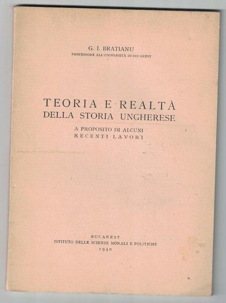 Teoria e realtà della storia ungherese, a proposito di alcuni …