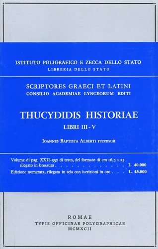 Thucydidis historiae: Historiae. Vol.II: libri III-V: 2