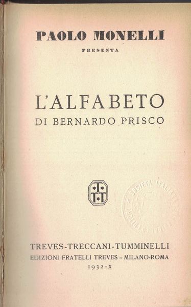 L'alfabeto di Bernardo Prisco