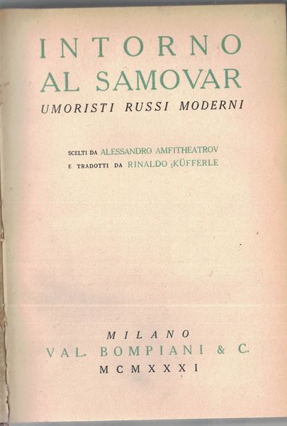 Intorno al Samovar. Umoristi russi moderni