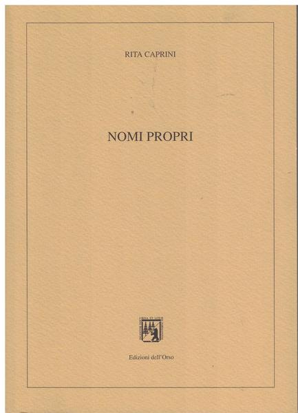 Nomi propri