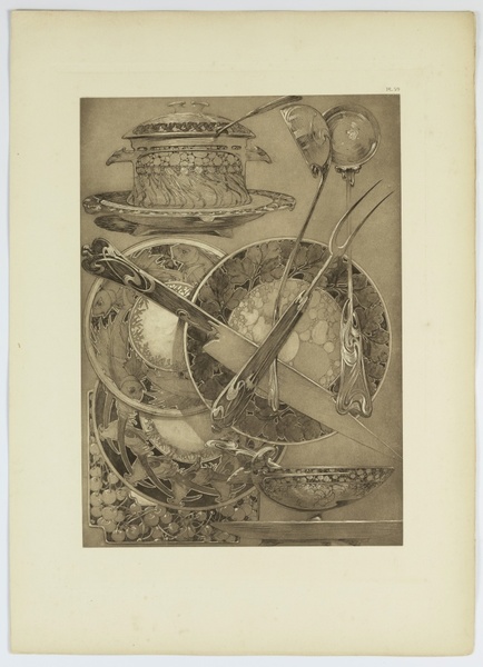 Documents decoratifs. Planches 58-59. [Silverware]