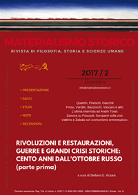 Materialismo storico. Rivista di filosofia, storia e scienze umane. Vol. …