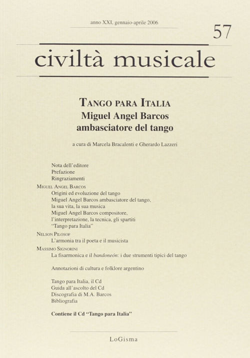 Tango para Italia. Miguel Angel Barcos ambasciatore del tango