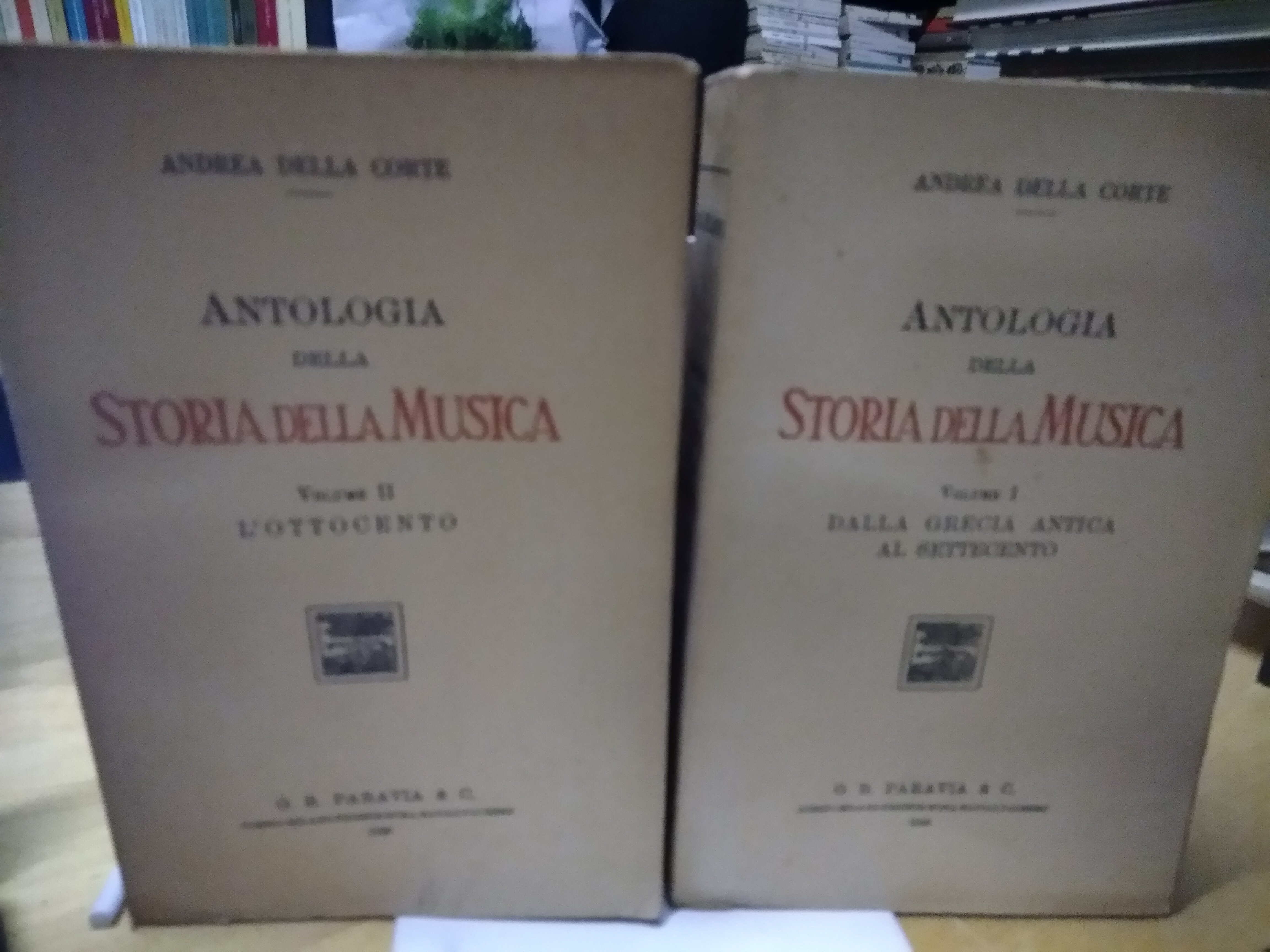 antologia della storia della musica 2 volumi paravia 1929 andrea …