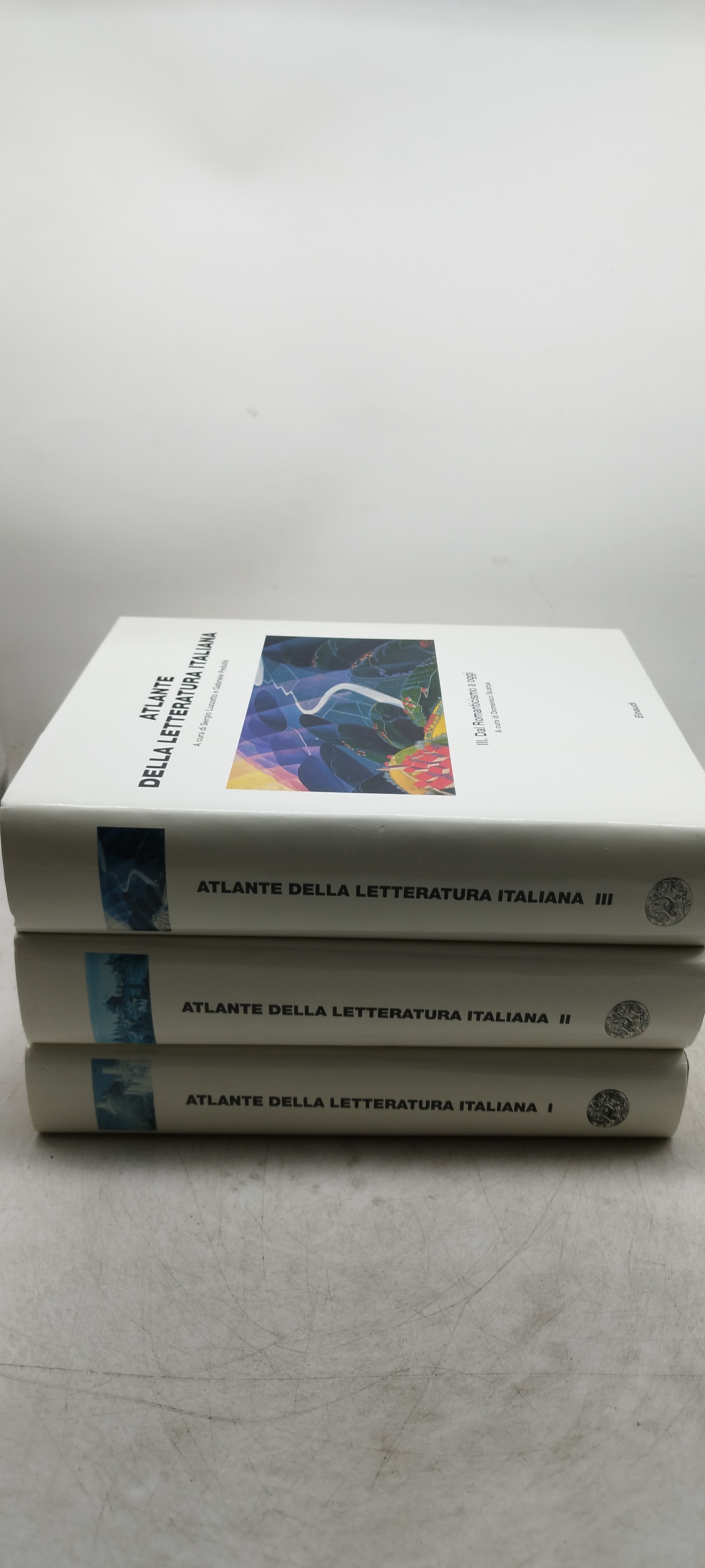 atlante della letteratura italiana 3 volumi einaudi