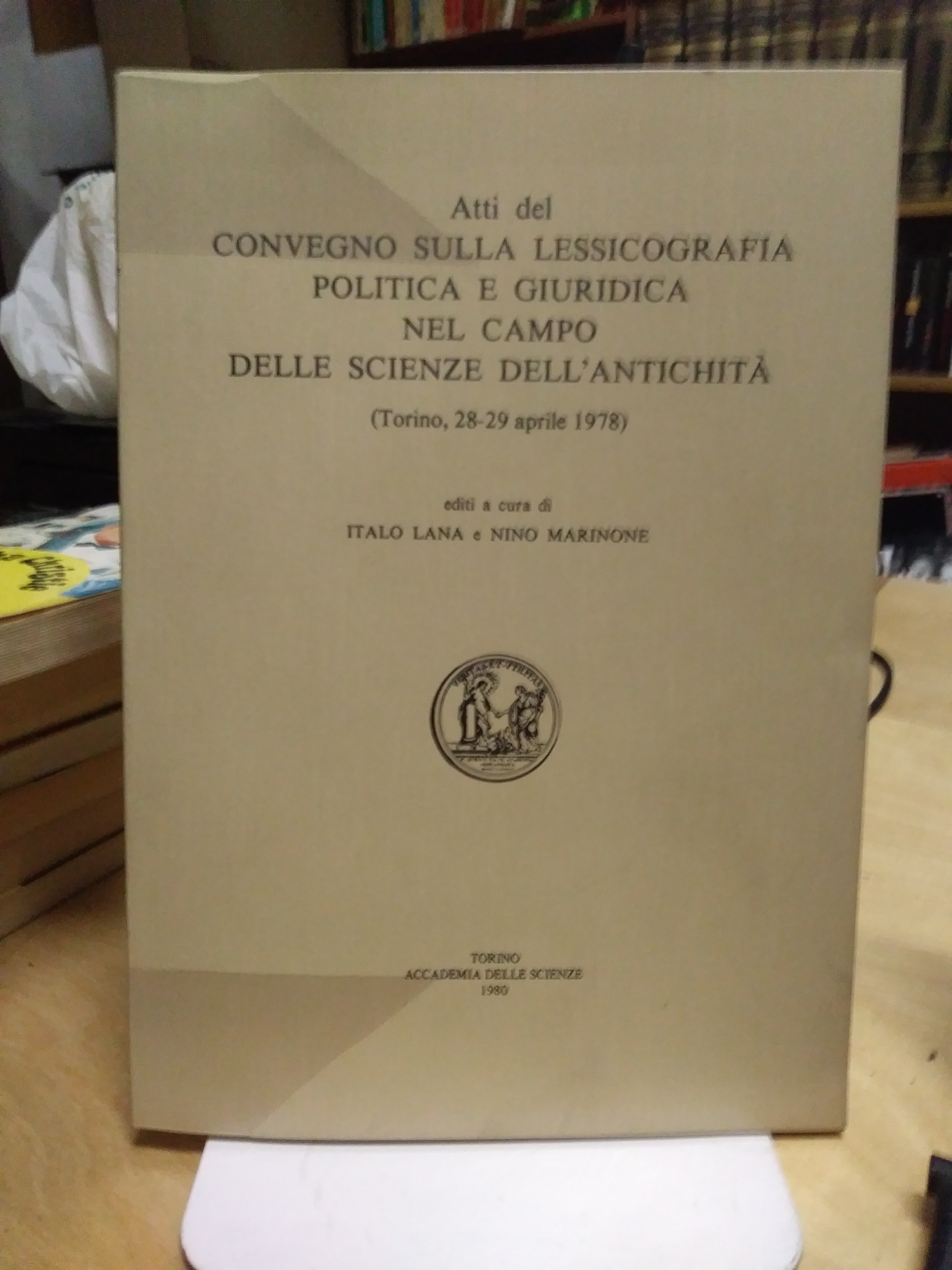 atti del convegno sulla lessicografia politica e giuridica nel campo …