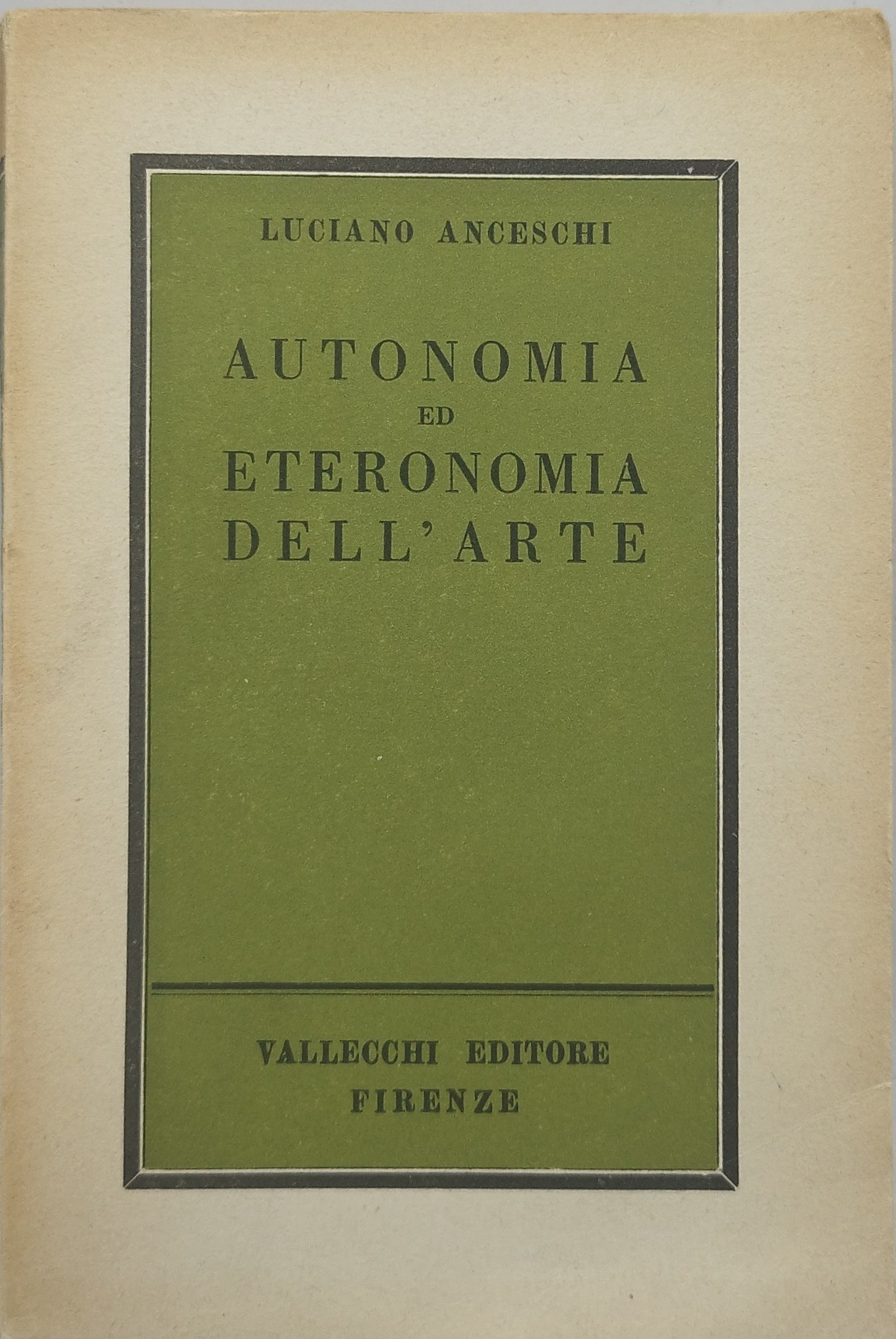 autonomia ed eteronomia dell'arte