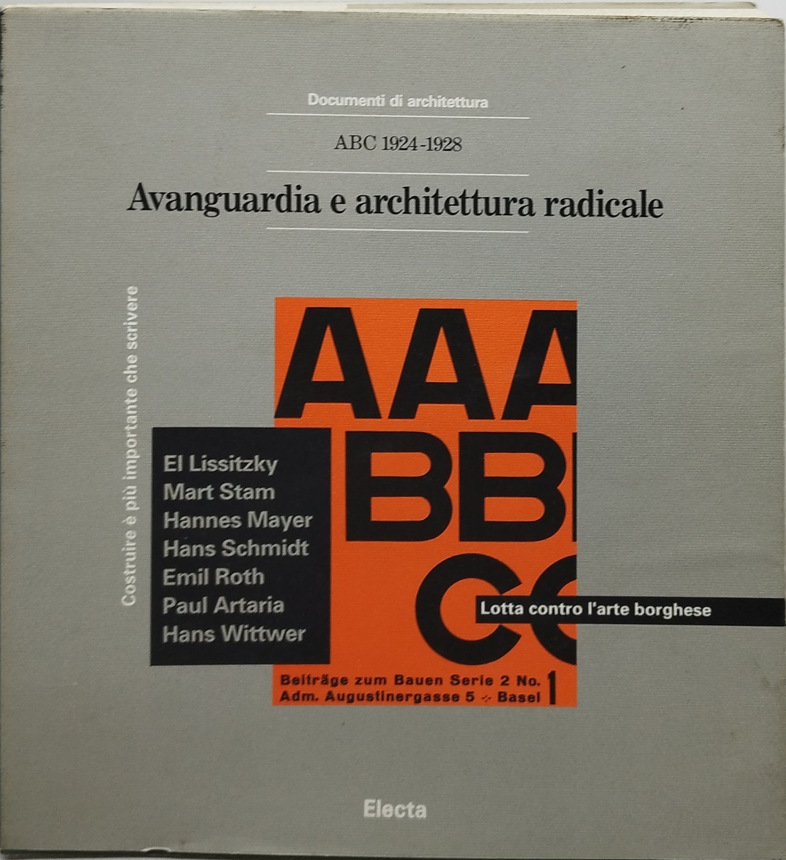 avanguardia e architettura radicale abc 1924-1928 electa