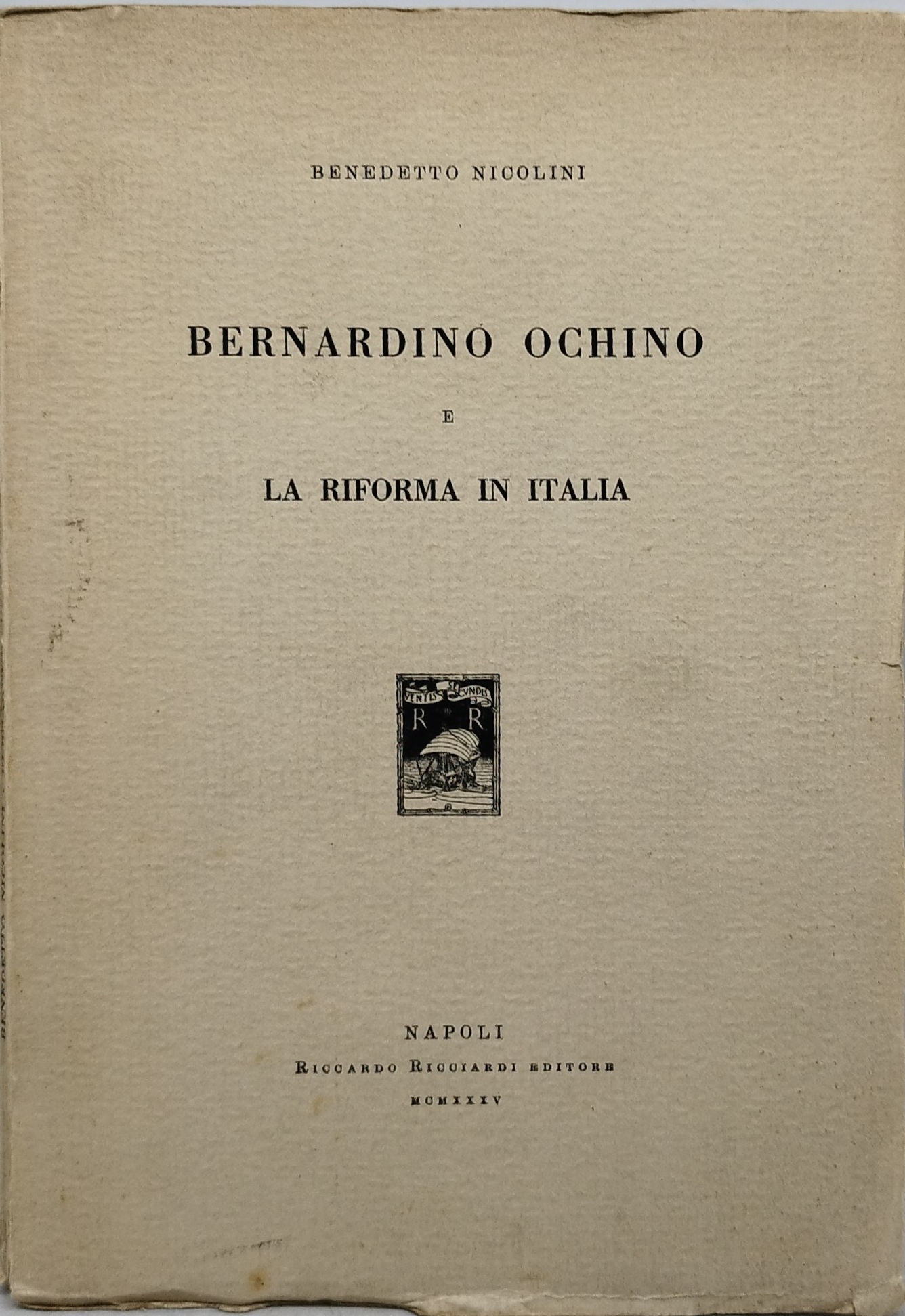 bernardino ochino e la riforma in italia