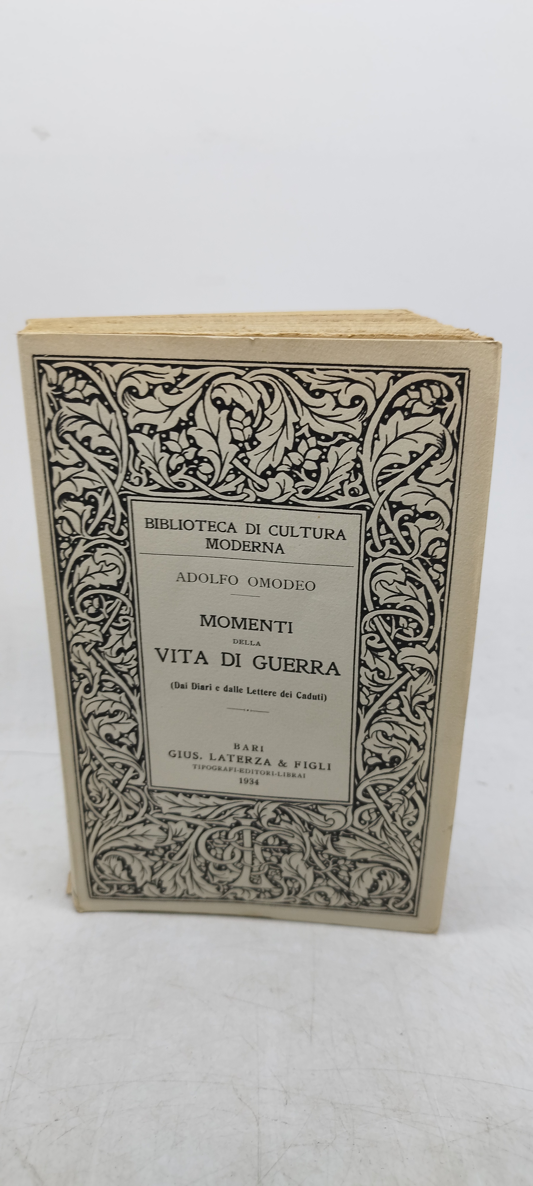 biblioteca di cultura moderna adolfo omodeo momenti della vita di …