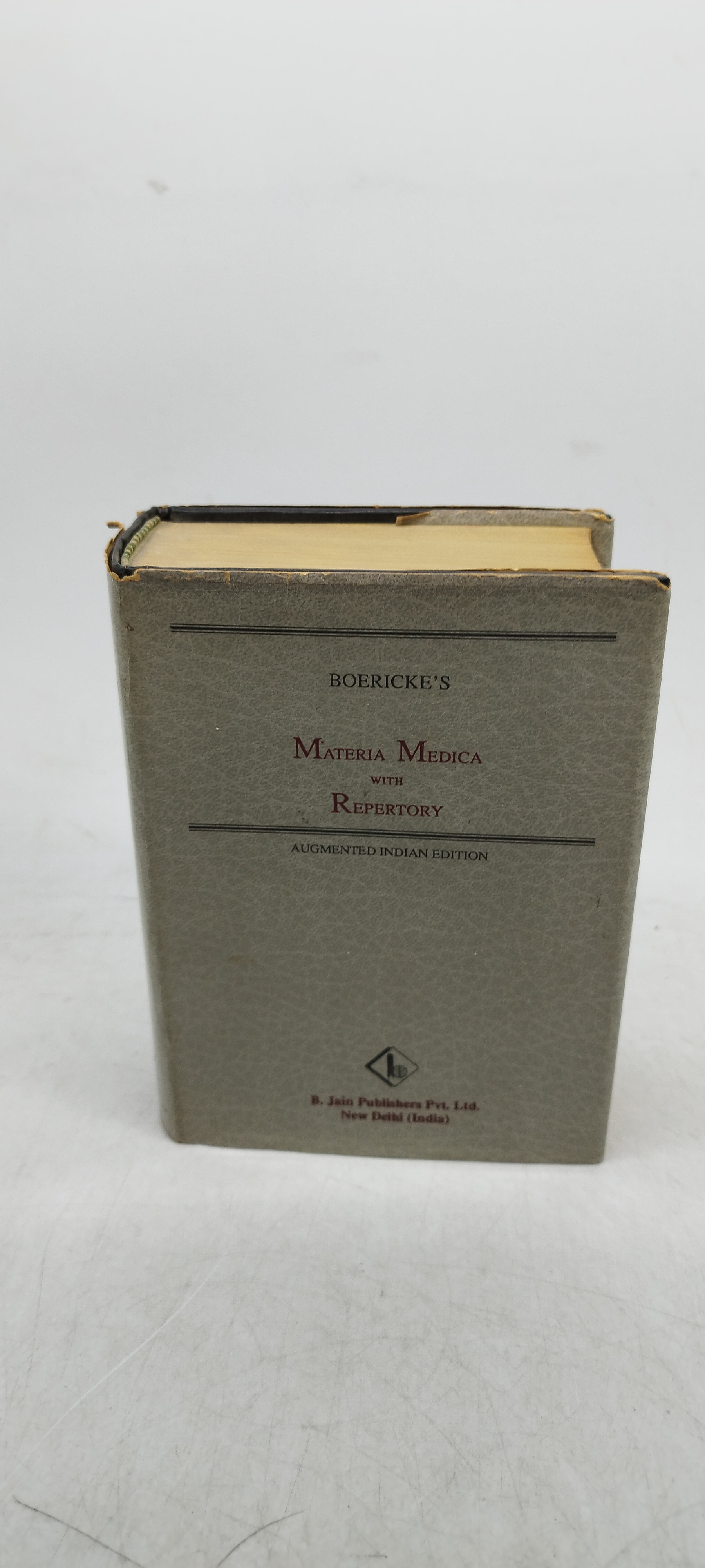 boericke's with repertory augmented indian edition