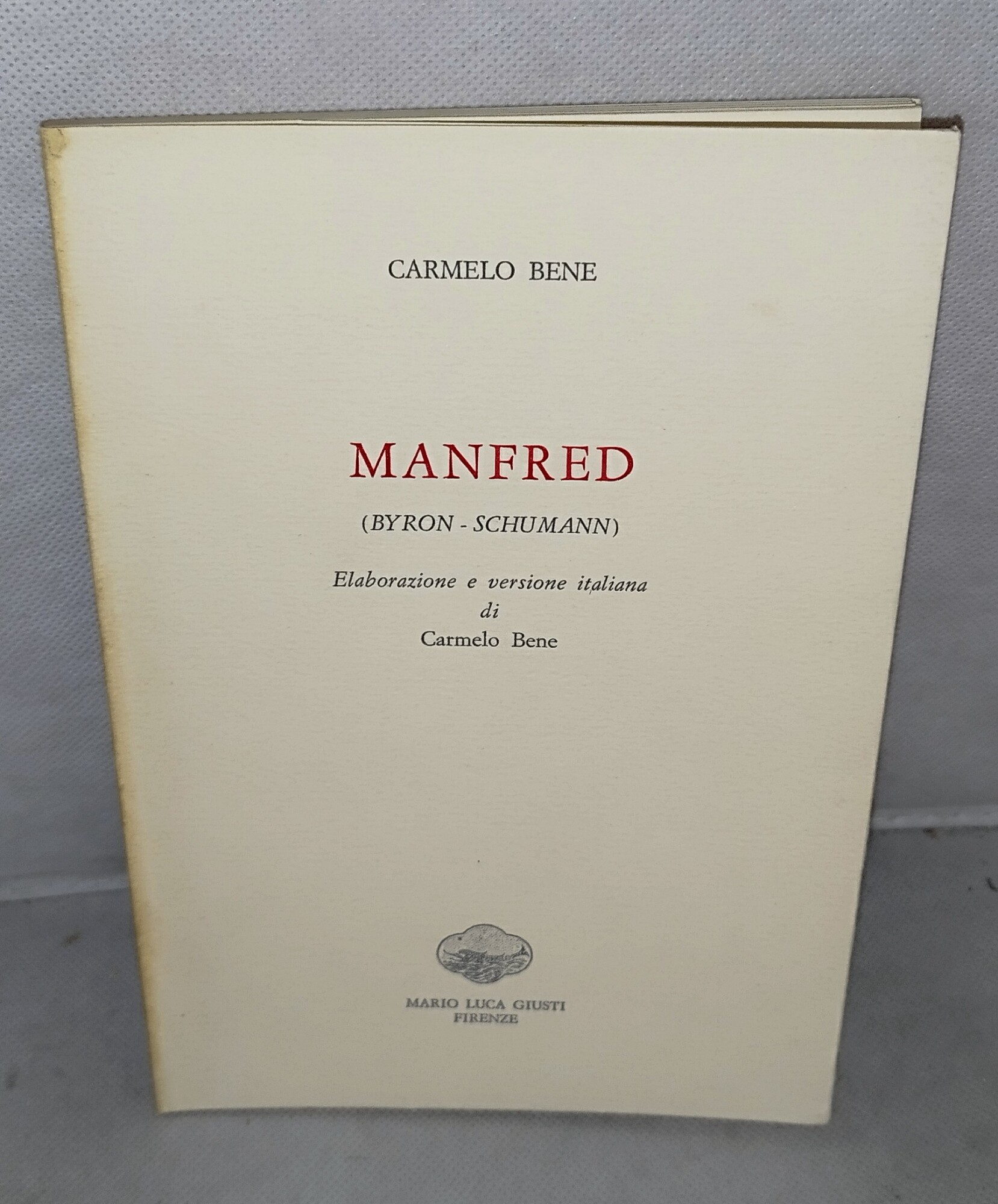 carmelo bene manfred (byron -schumann )
