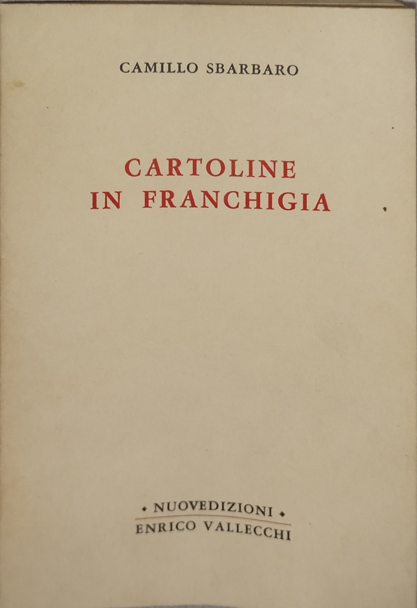 cartoline in franchigia camillo sbarbaro