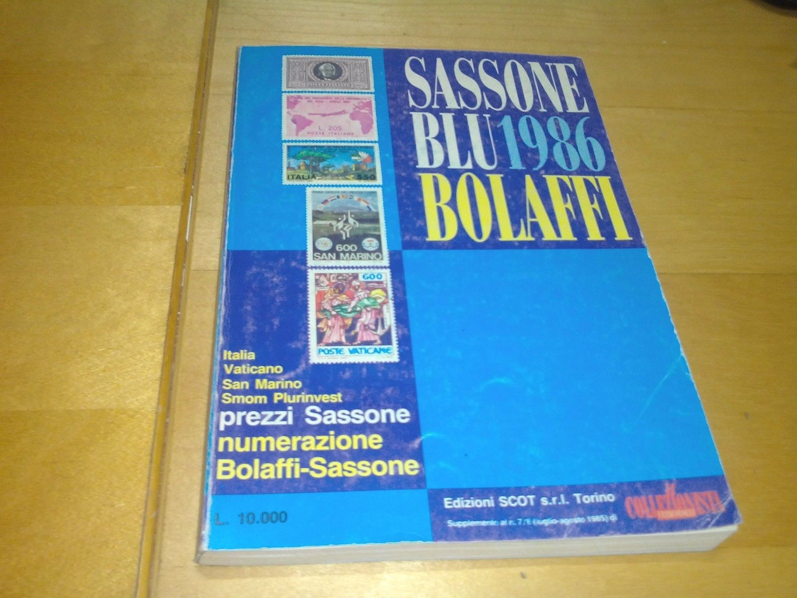 catalogo sassone blu 1986 bolaffi francobolli