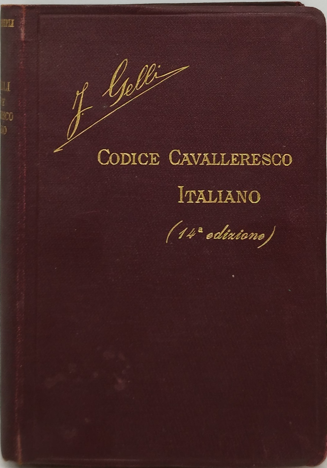 codice cavalleresco italiano 14^ edizione