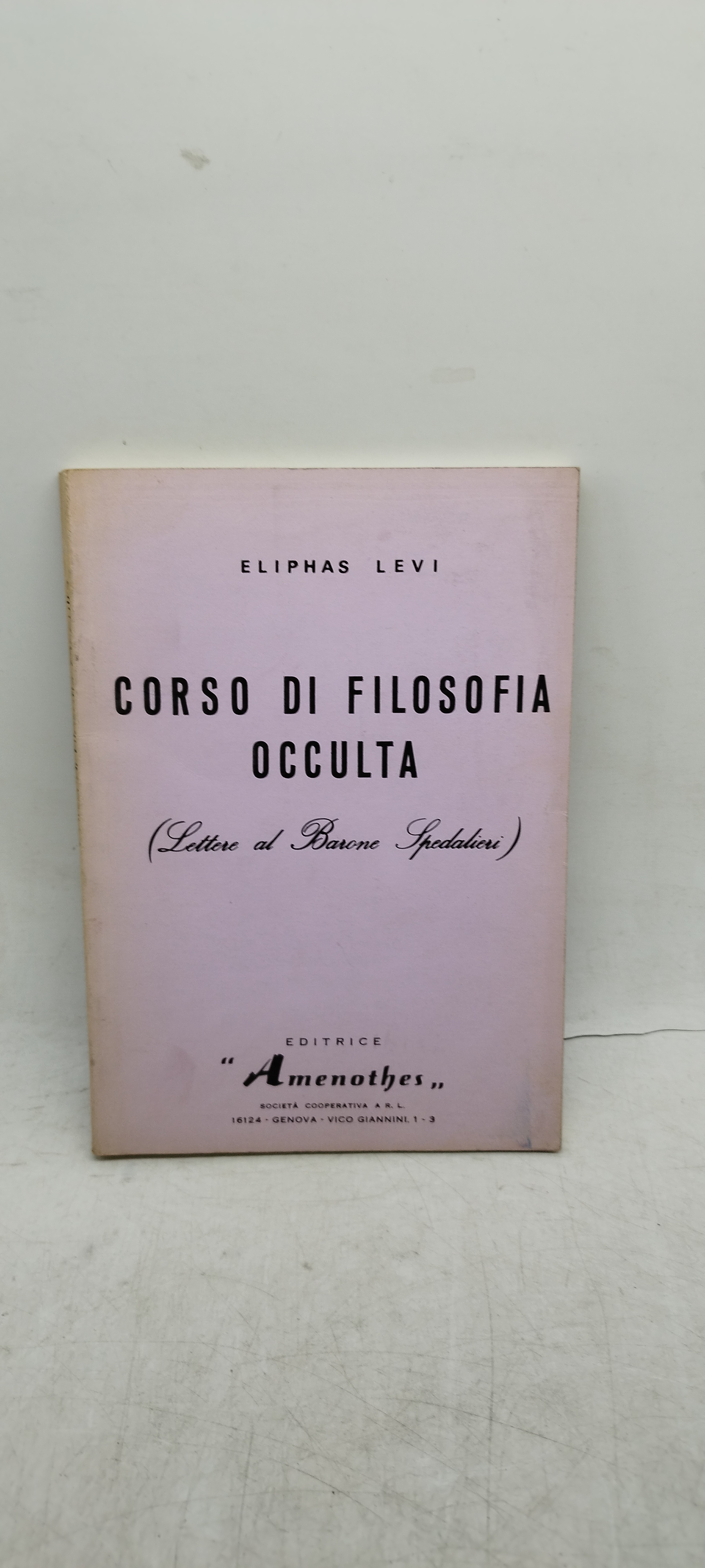 corso di filosofia occulta lettere al barone spedalieri eliphas levi