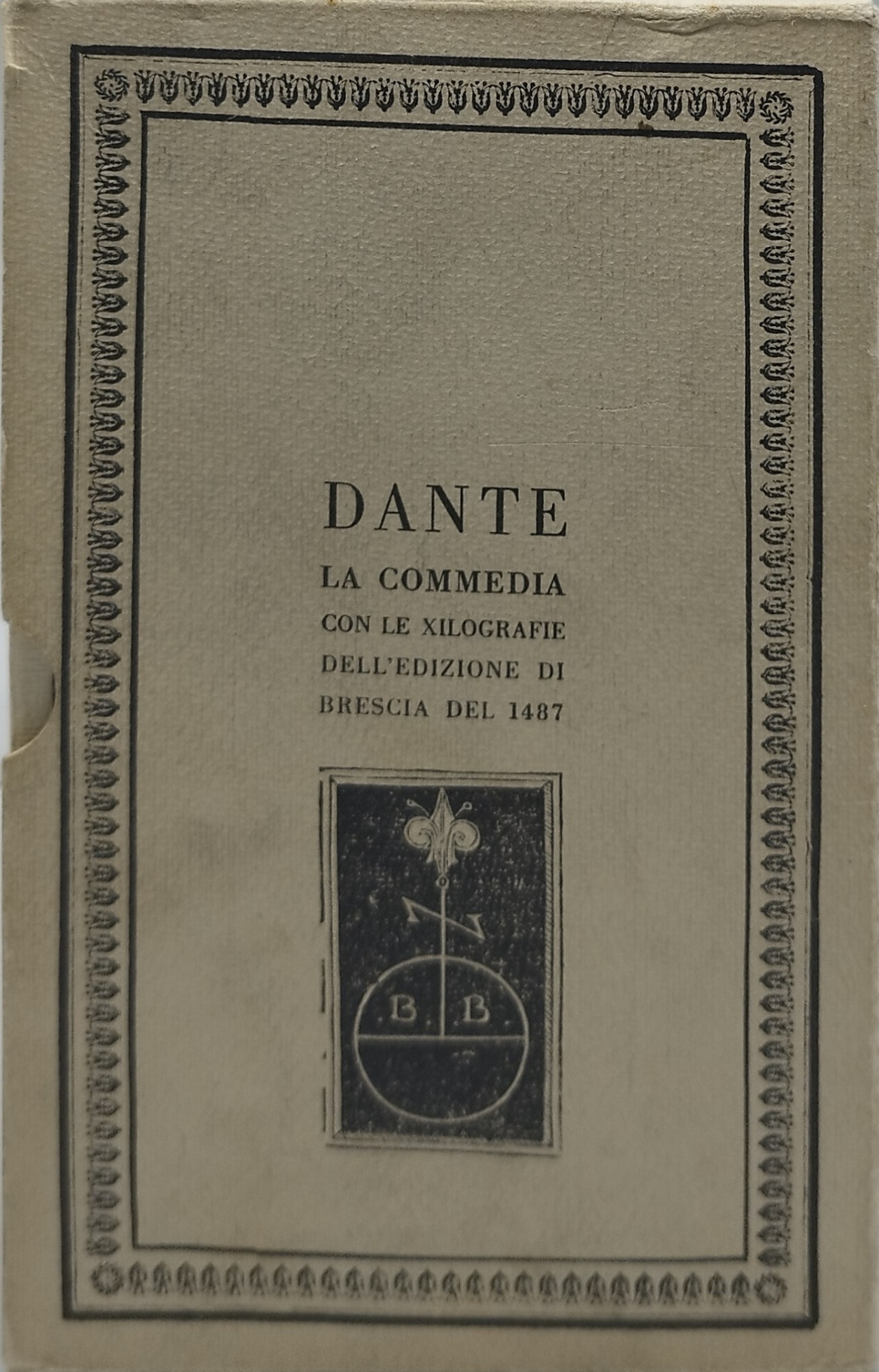 dante la commedia con le xilografie confanetto 3 volumi