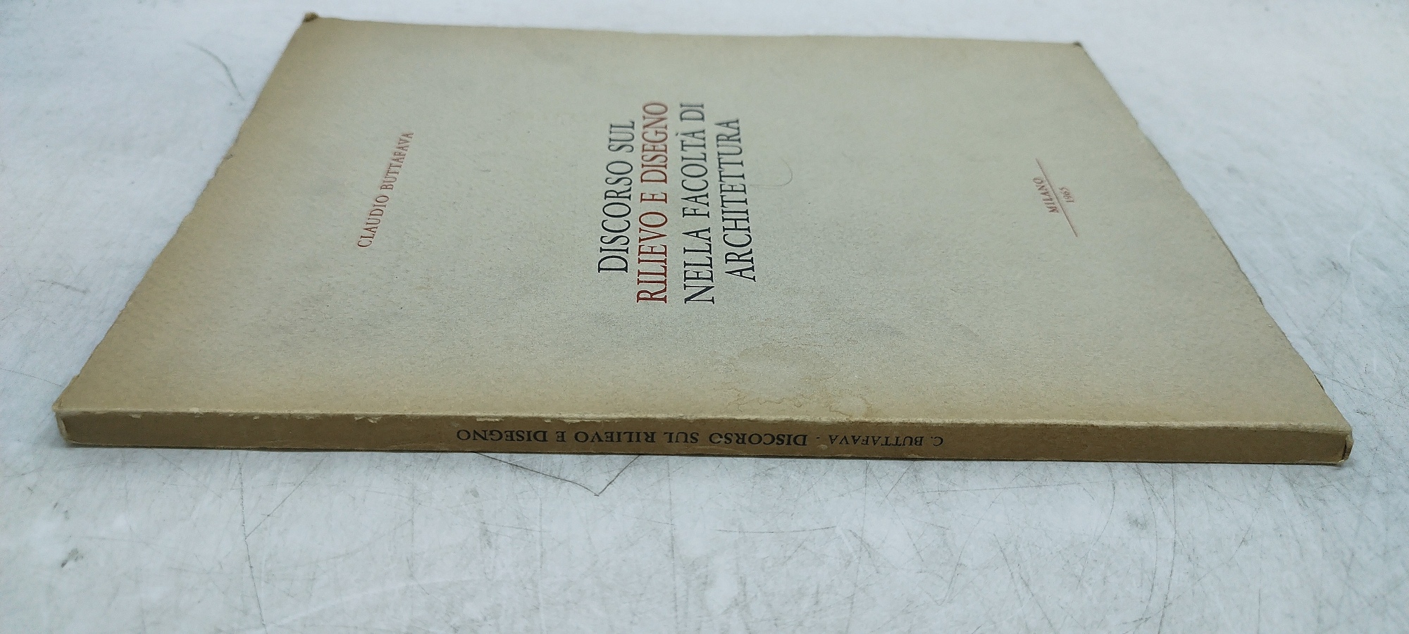 discorso sul rilievo e disegno nella facolta' di architettura