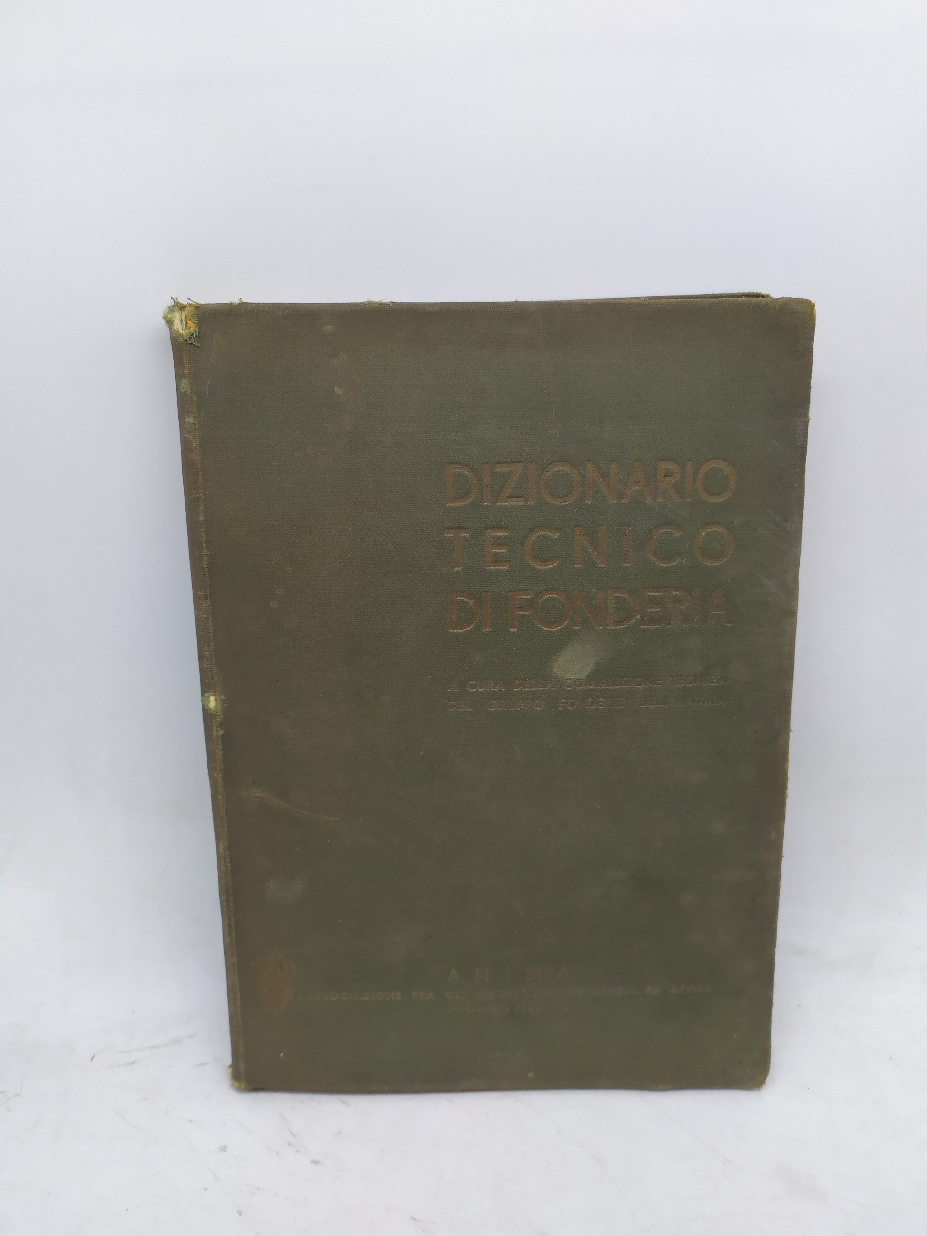 dizionario tecnico di fonderia 1938