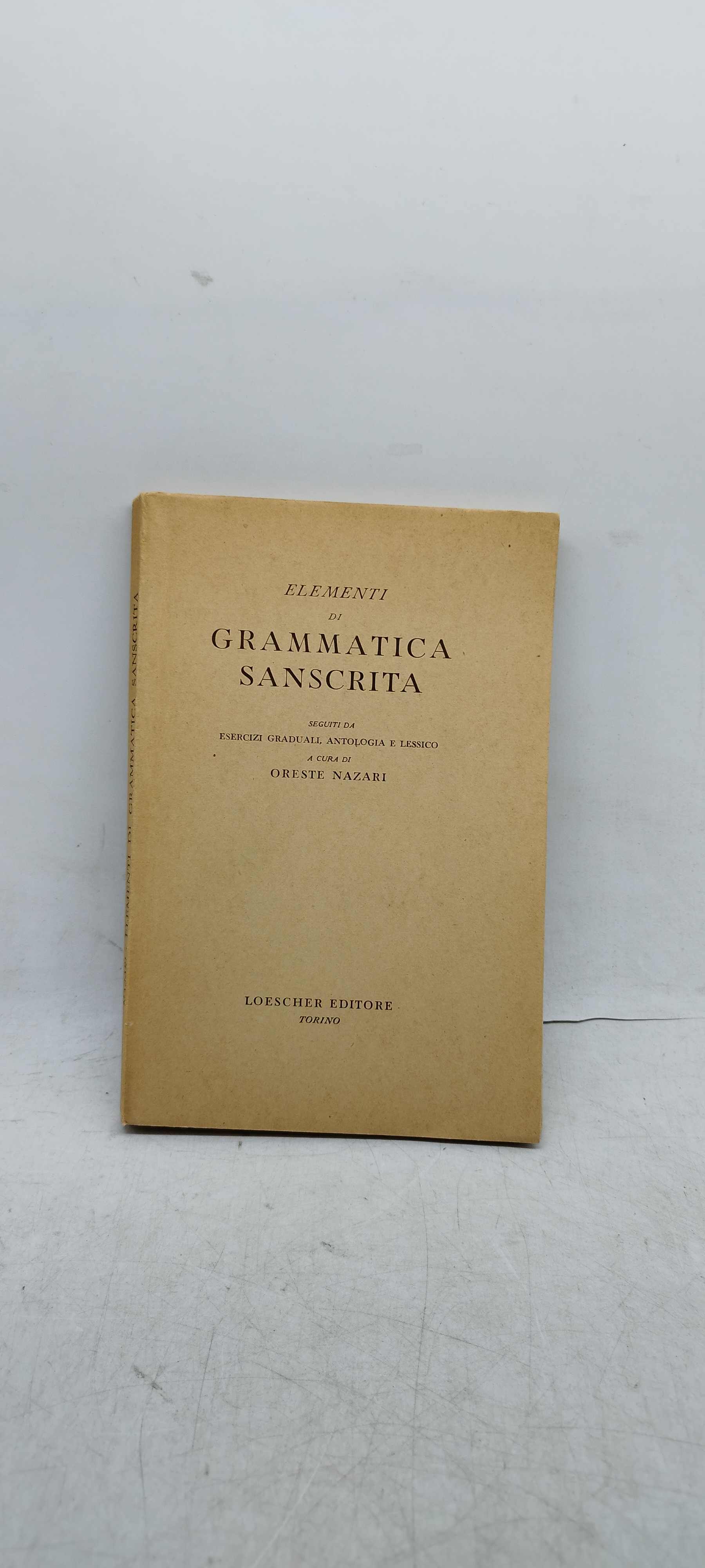 elementi di grammatica sanscrita loescher