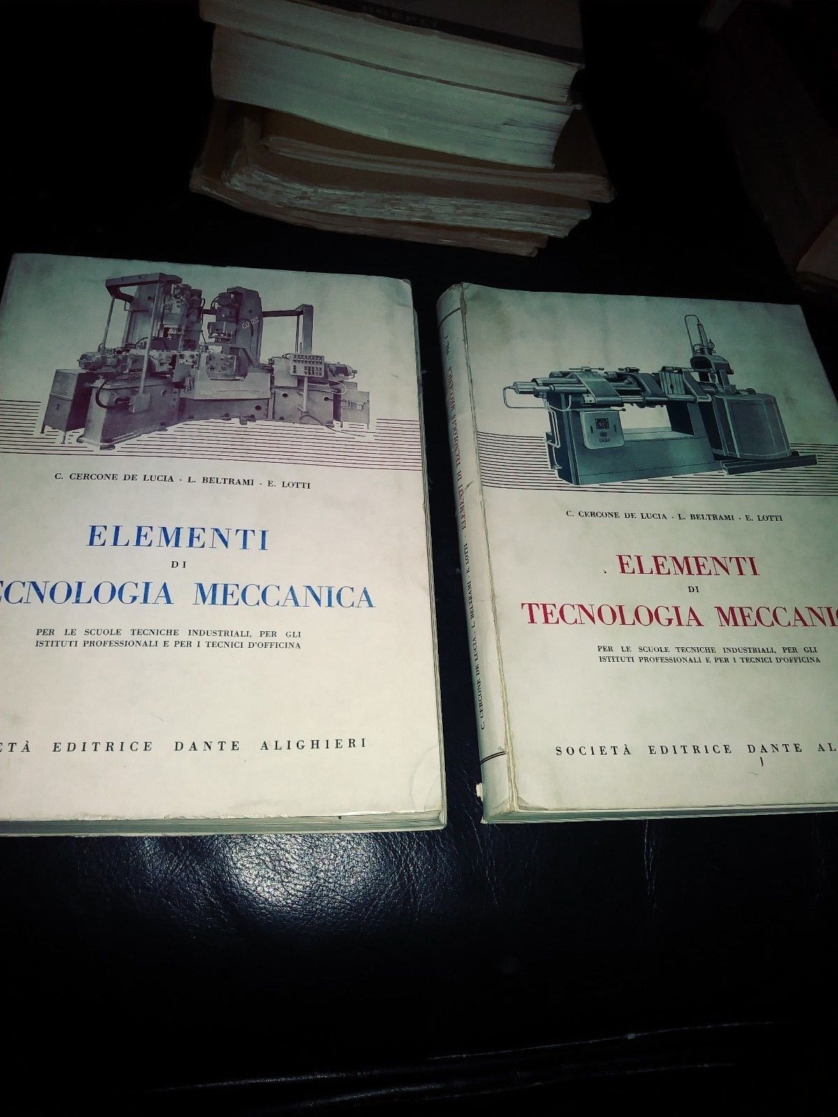 elementi di tecnologia meccanica volume 1 e 2 società dante …