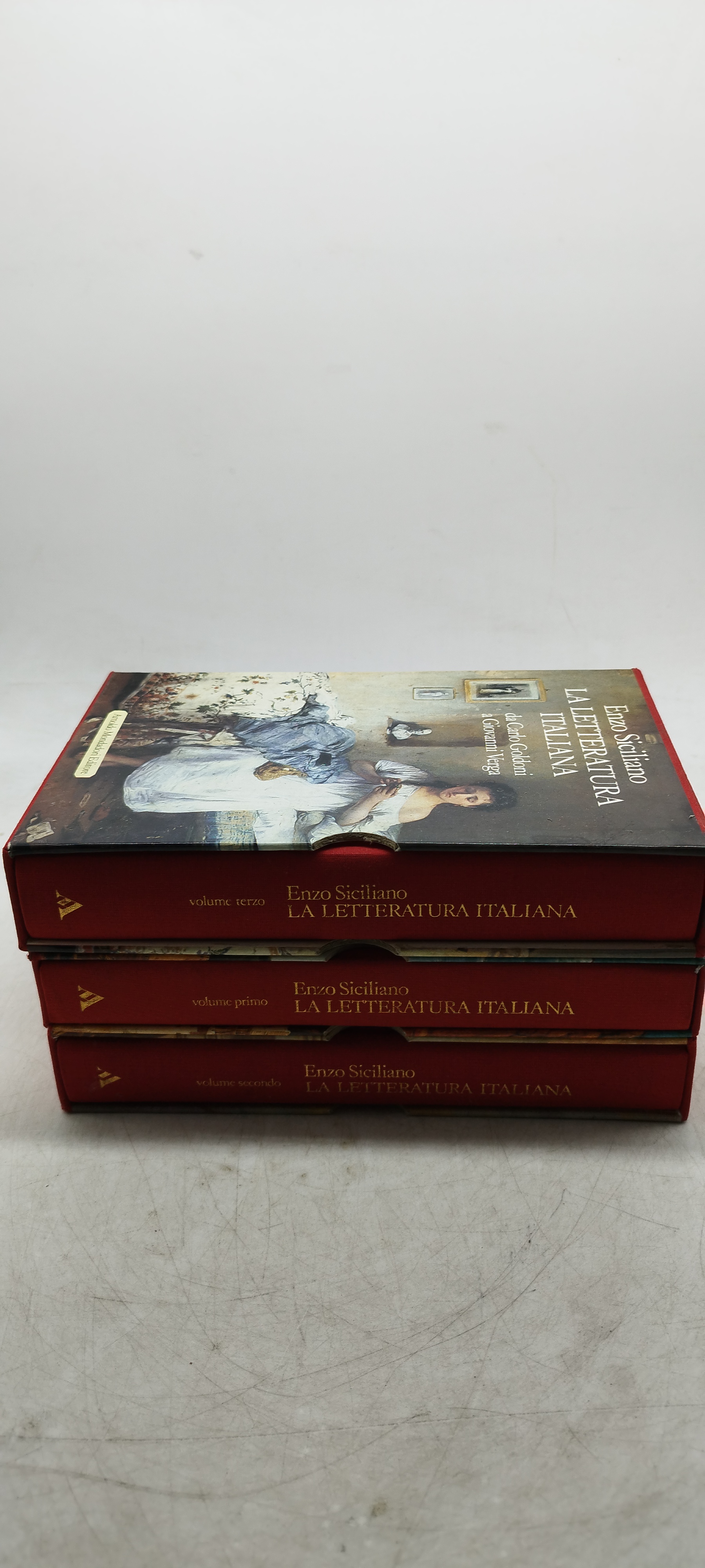 enzo siciliano la letteratura italiana 3 volumi