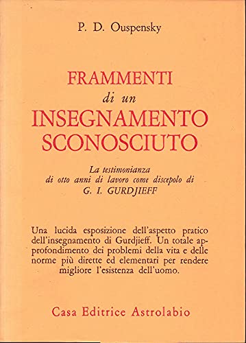 Frammenti di un insegnamento sconosciuto. La testimonianza degli otto anni …