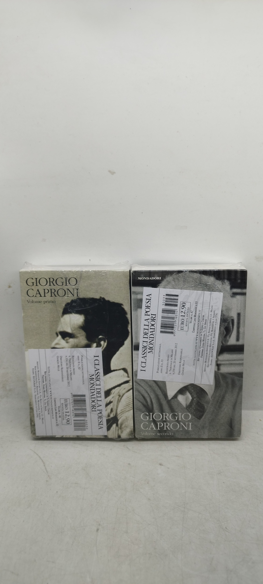 giorgio capriori i classici della poesia mondadori 2 volumi