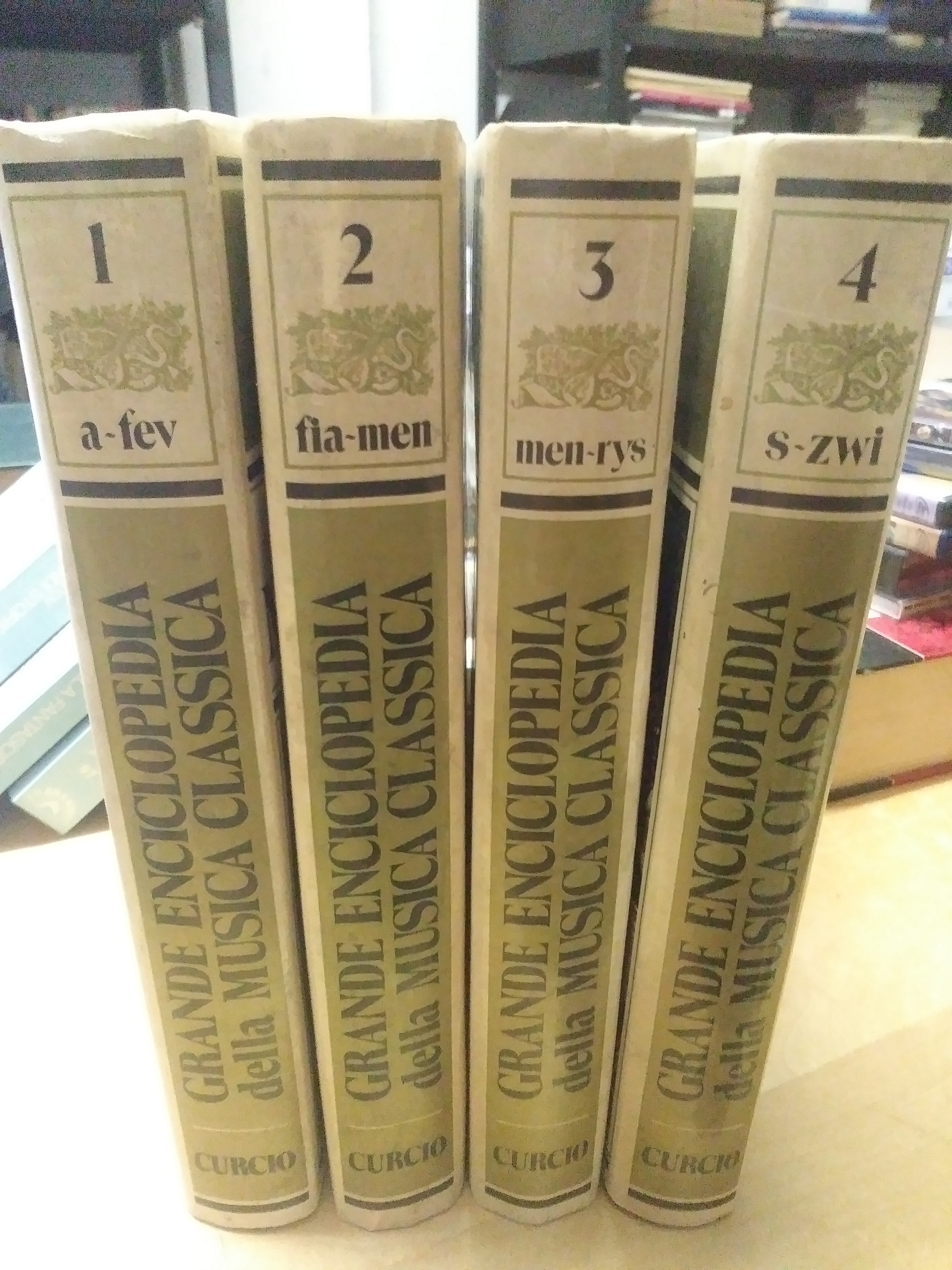 grand enciclopedia della musica classica 4 volumi armando curcio editore