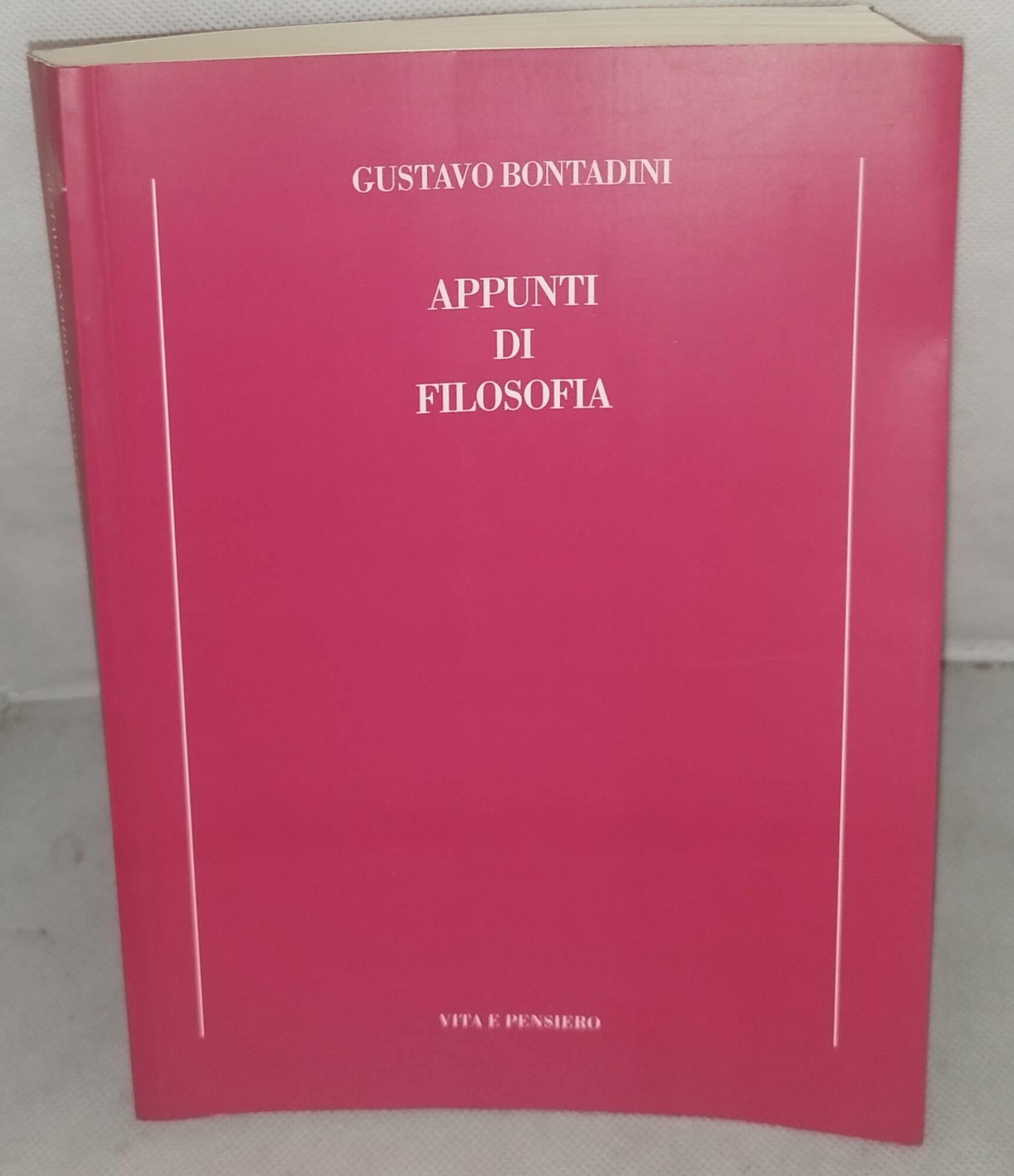 gustavo bontadini appunti di filosofia