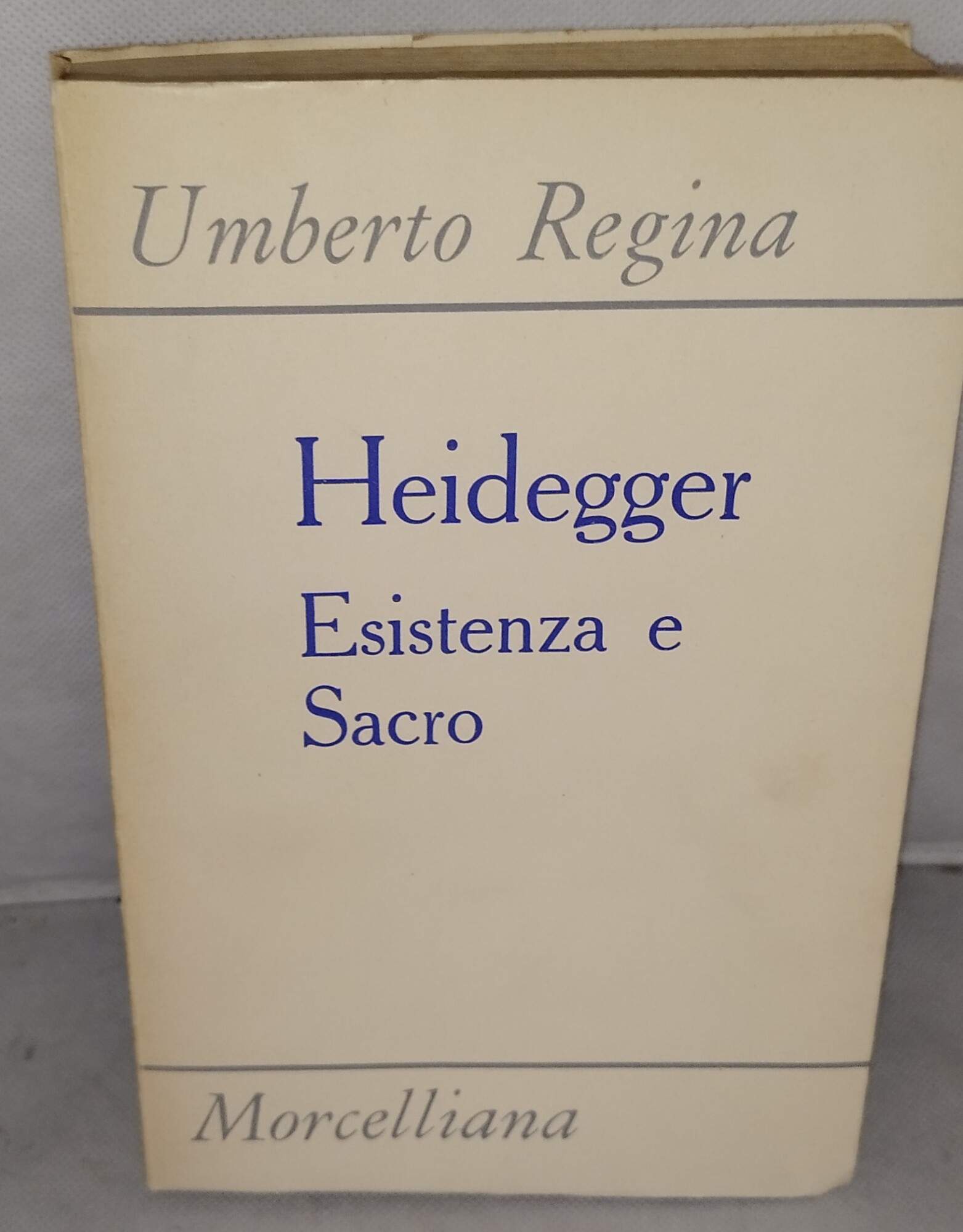heidegger esistenza e sacro umberto regina
