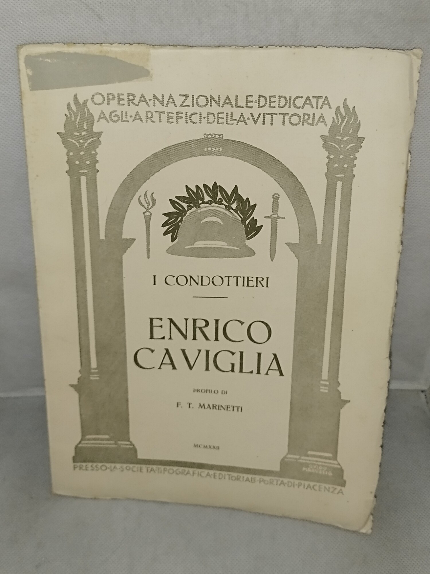 i condottieri enrico caviglia profilo di f .t marinetti