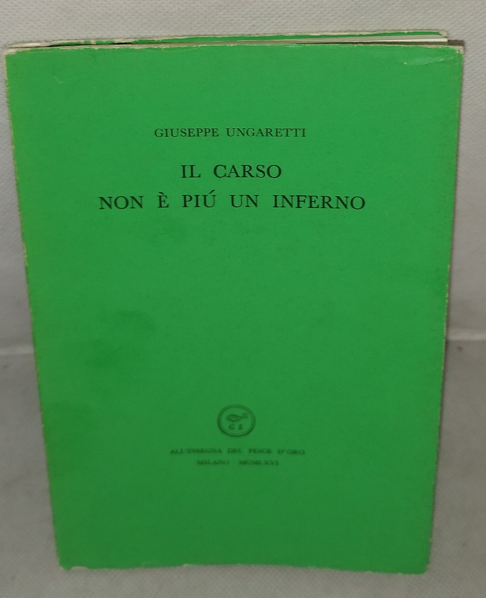 il carso non è un inferno giuseppe ungaretti