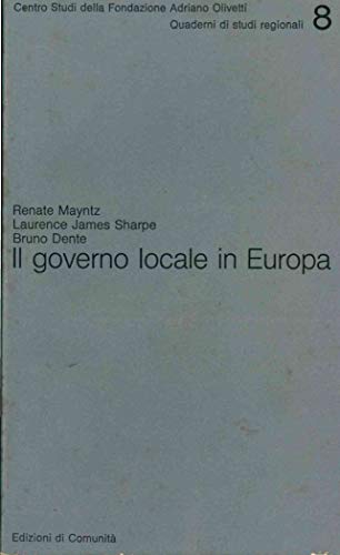 Il governo locale in Europa. Repubblica Federale Tedesca, Gran Bretagna, …
