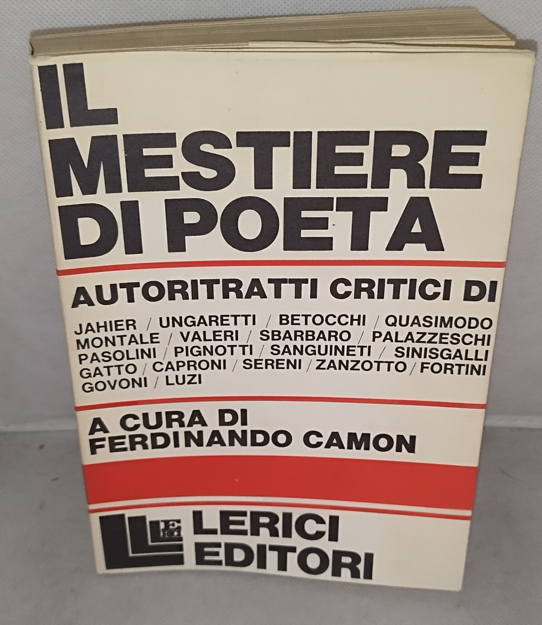 il mestiere di poeta autoritratti critici ferdinando camon