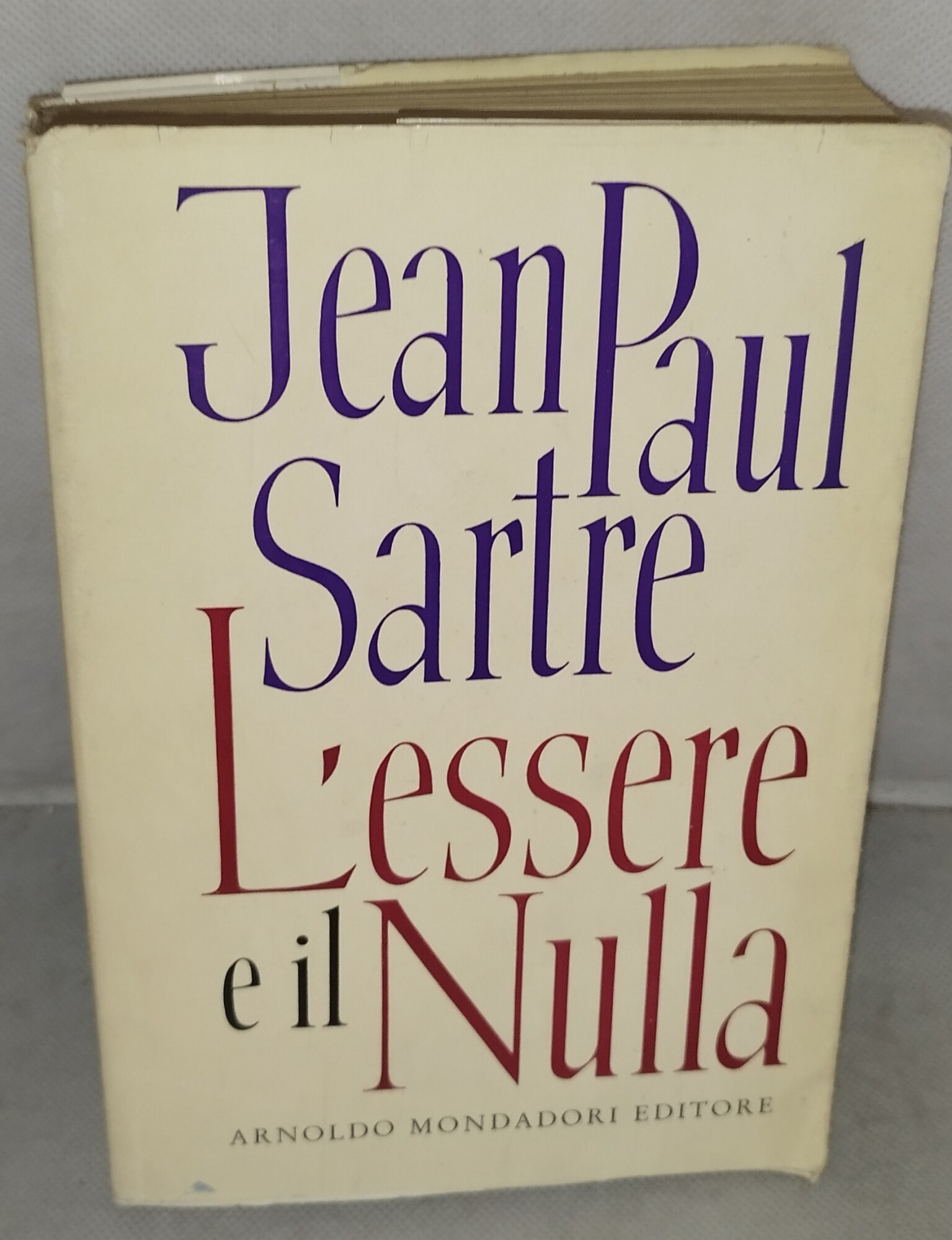 jean paul sartre l'essere e il nulla
