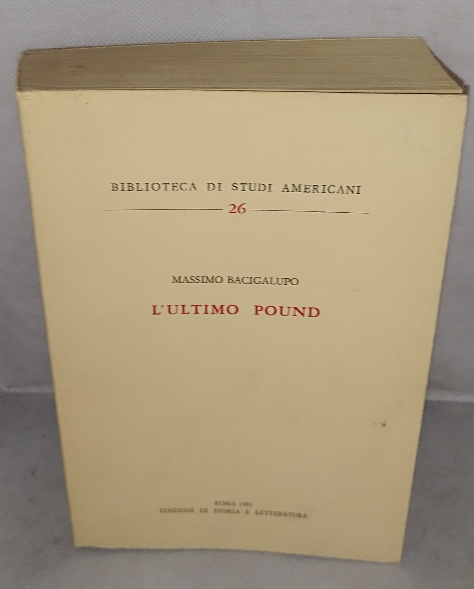 l'ulimo pound massimo bacigalupo