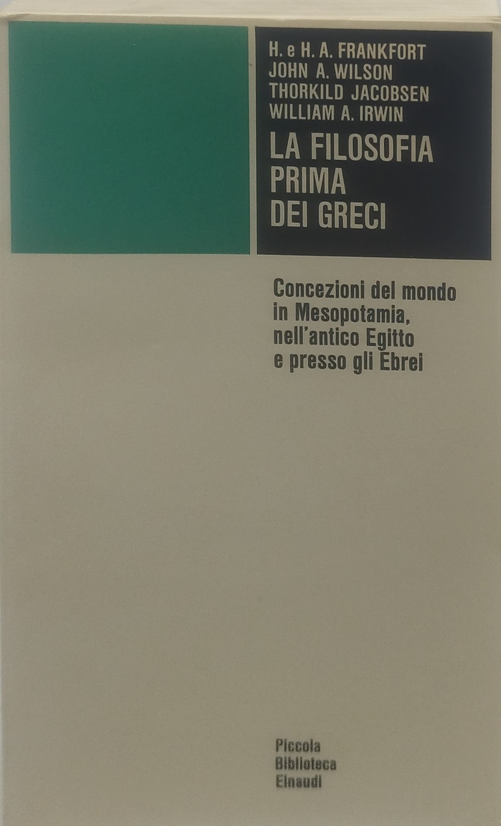 la filosofia prima dei greci