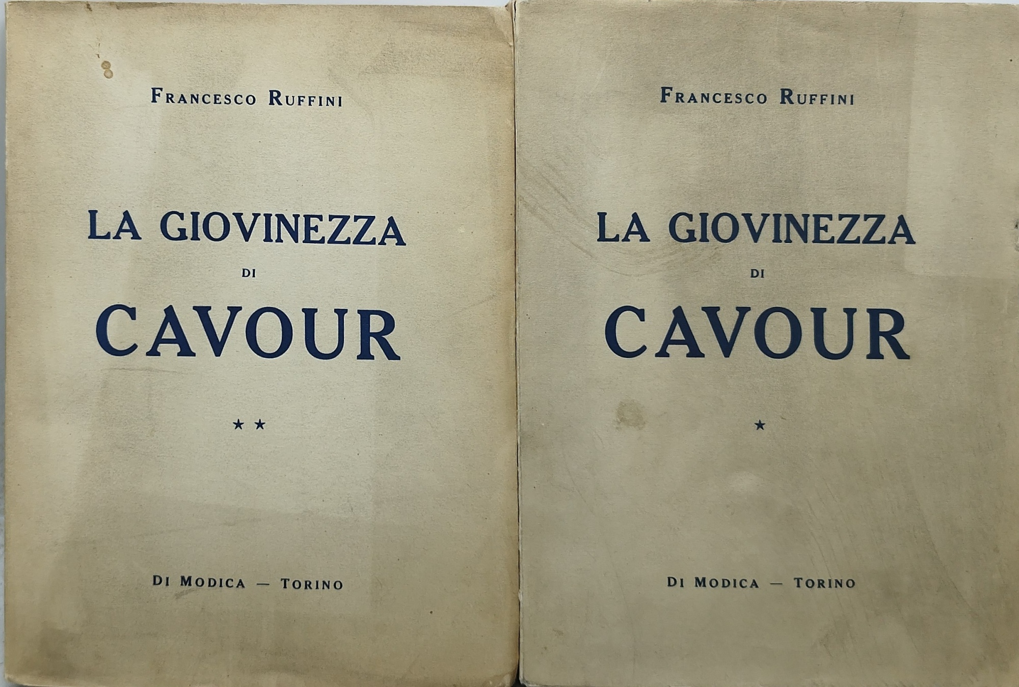 la giovinezza di cavour 2 volumi francesco ruffini