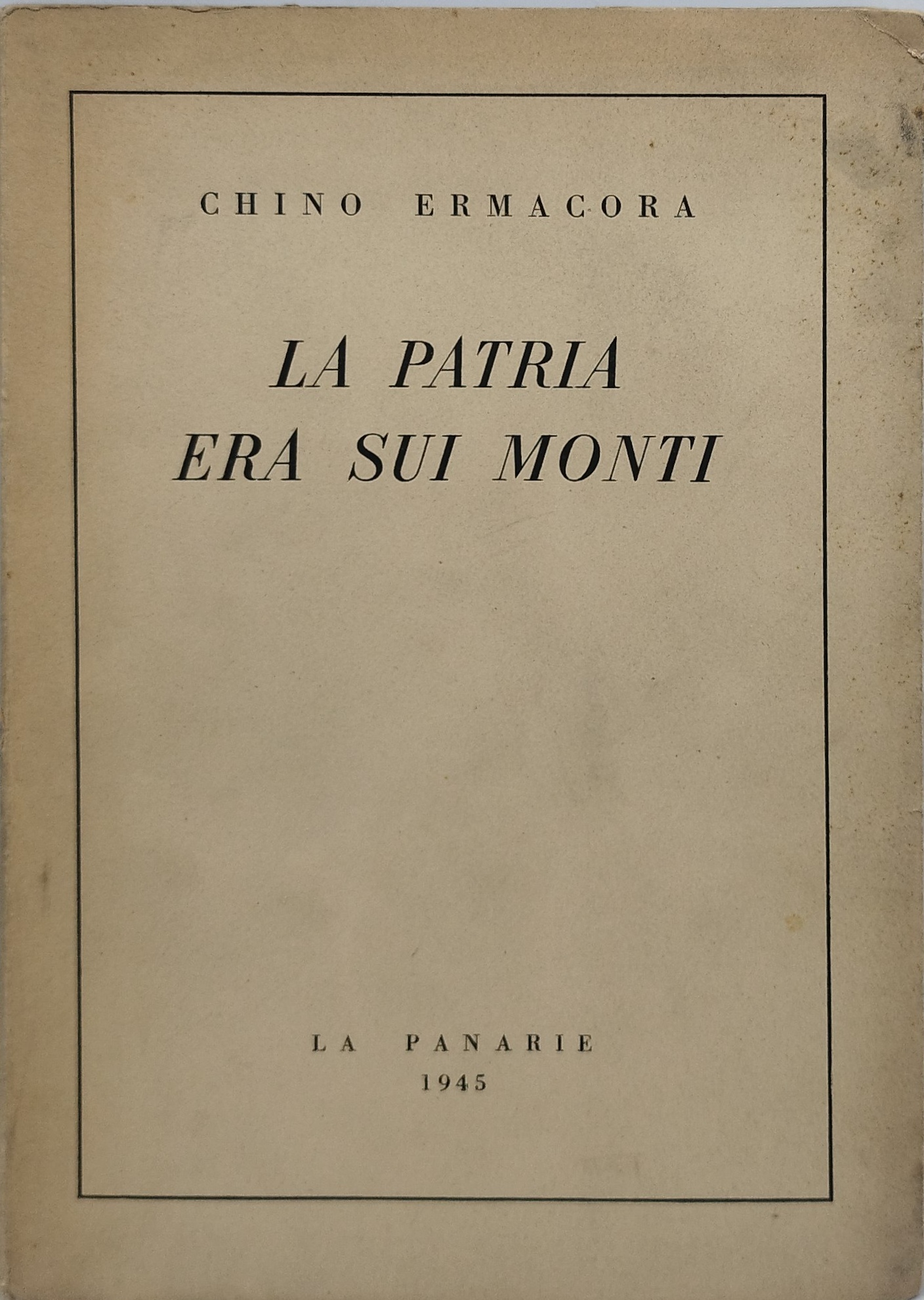 la patria era sui monti