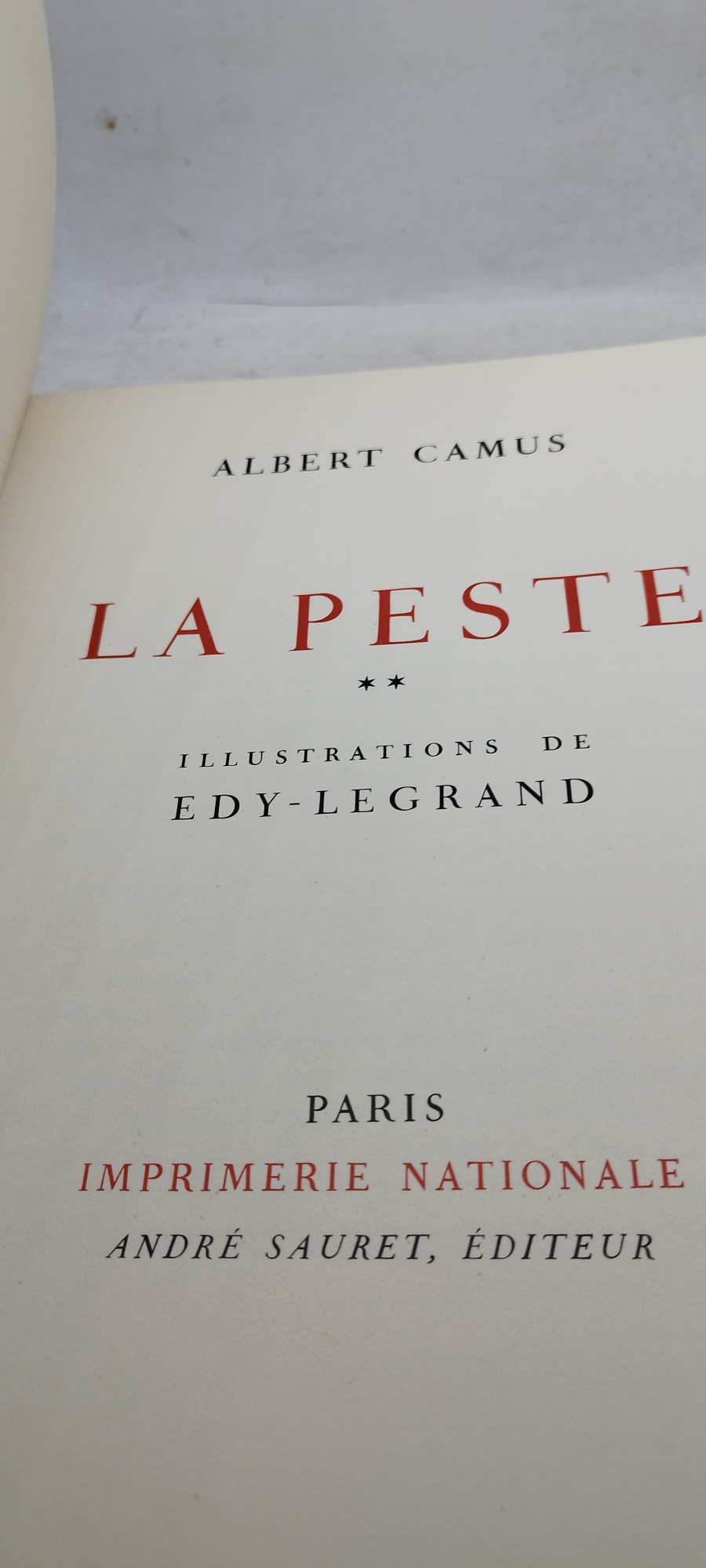 la peste albert camus 2 volumi illustrations de edy legrand