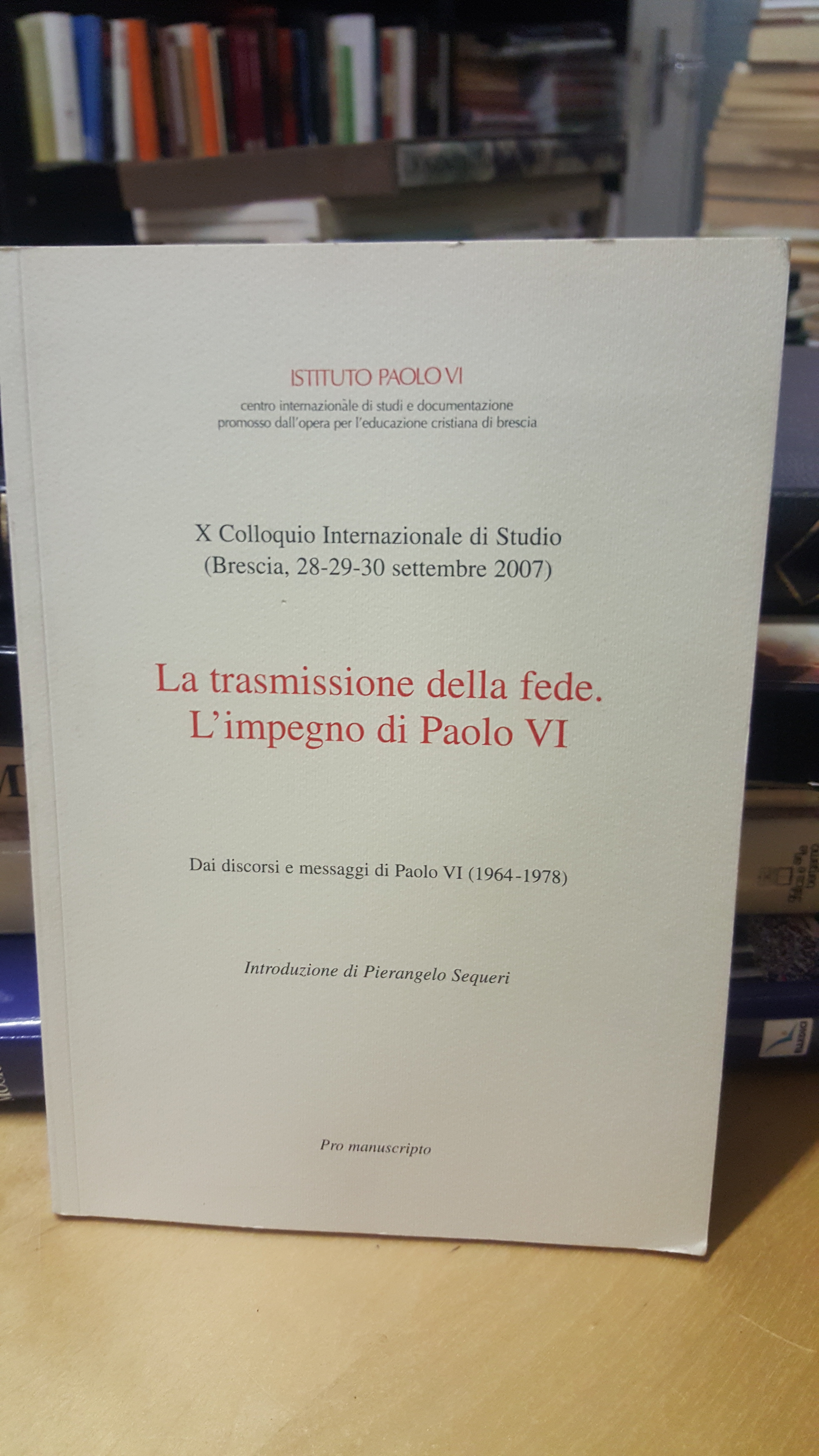 la trasmissione della fede l'impegno di paolo VI