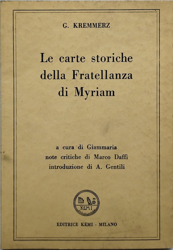 le carte storiche della fratellanza di myriam